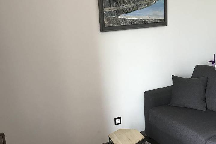 Appartement entier, !Studio  en Rez de jardin a 50 mètres de la mer,avec un extérieur!\"Les Mouettes\" in Veulettes-sur-Mer, Région de Dieppe