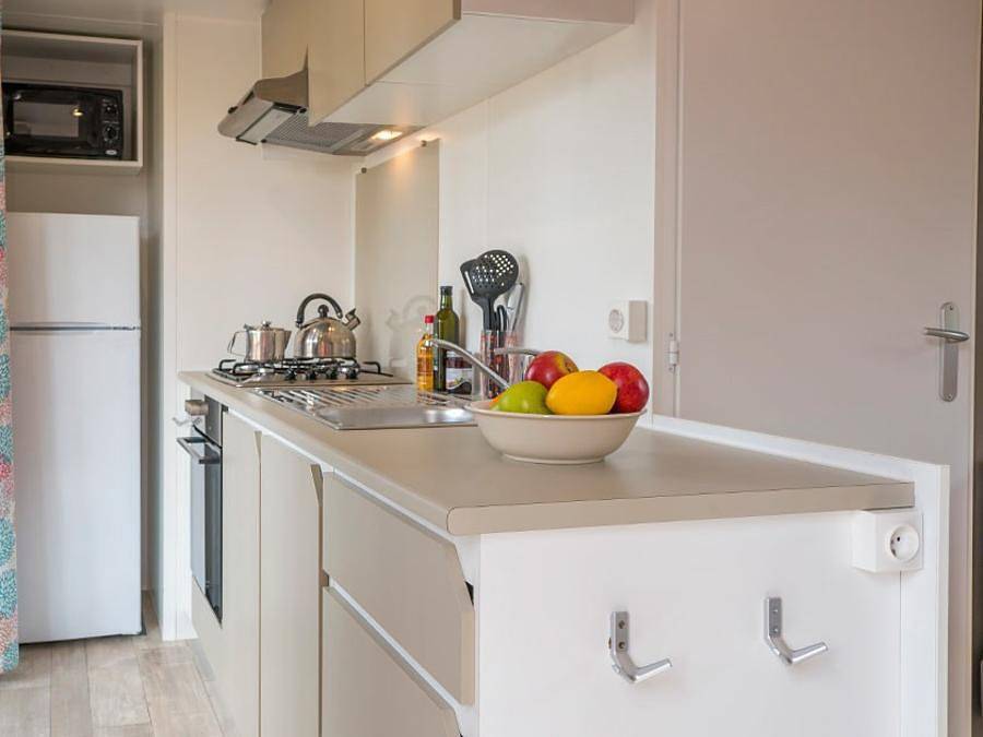 Camping Le Lac des Vieilles Forges - Mobilheim 8 personen - Premium | 3 Zi. | 6/8 Pers. | Erhöhte Terrasse in Les Mazures, Regionaler Naturpark Ardennen