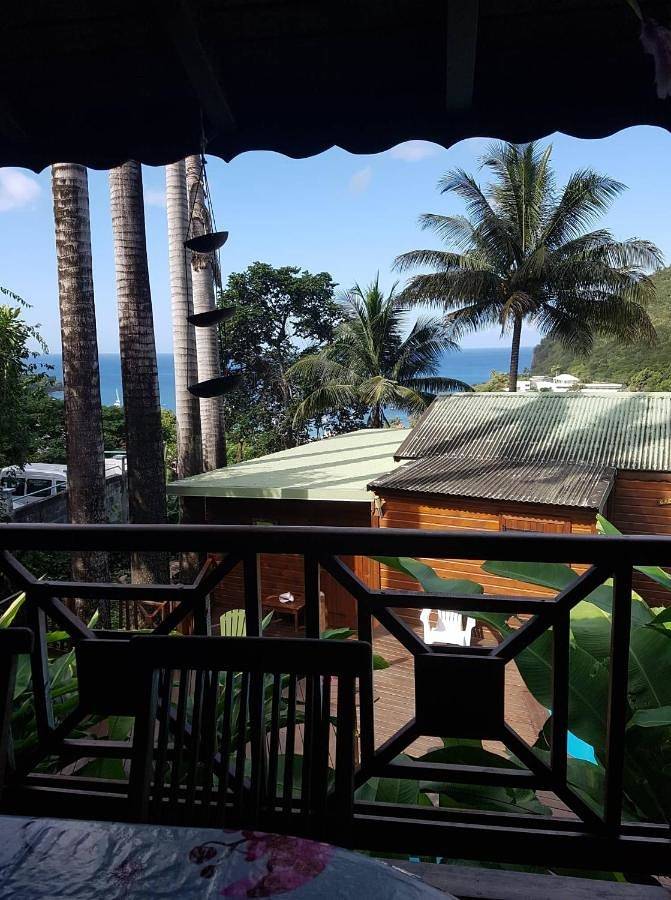 Maison de vacances pour 5 personnes, avec jardin ainsi que vue et piscine en Guadeloupe