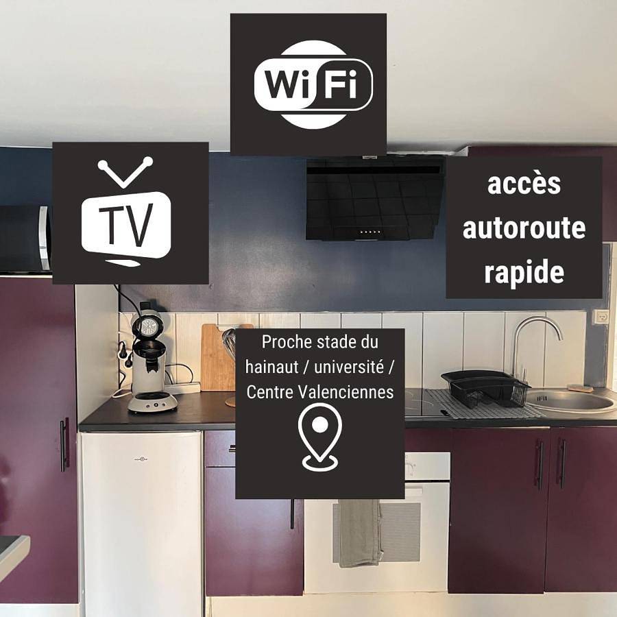 Appartement entier, Studio Brownie in Aulnoy-lez-Valenciennes, Région de Valenciennes