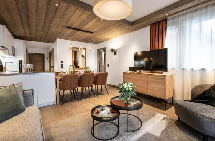 Gîte pour 6 personnes, avec Balcon dans Office de Tourisme de Megeve - 4