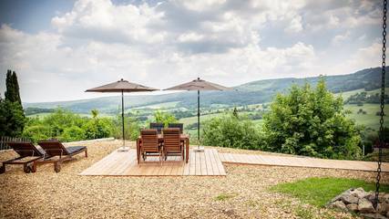 Ferienhaus für 4 Personen, mit Sauna und Garten, mit Haustier in Rhön-Bayern