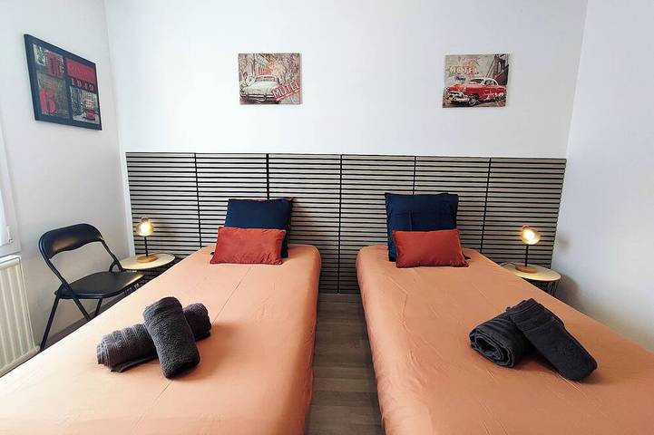 Ganze Wohnung, Le Ouistrehamais - Nur wenige Schritte vom Meer und Riva Bella Strand! in Ouistreham, Caen und Umgebung