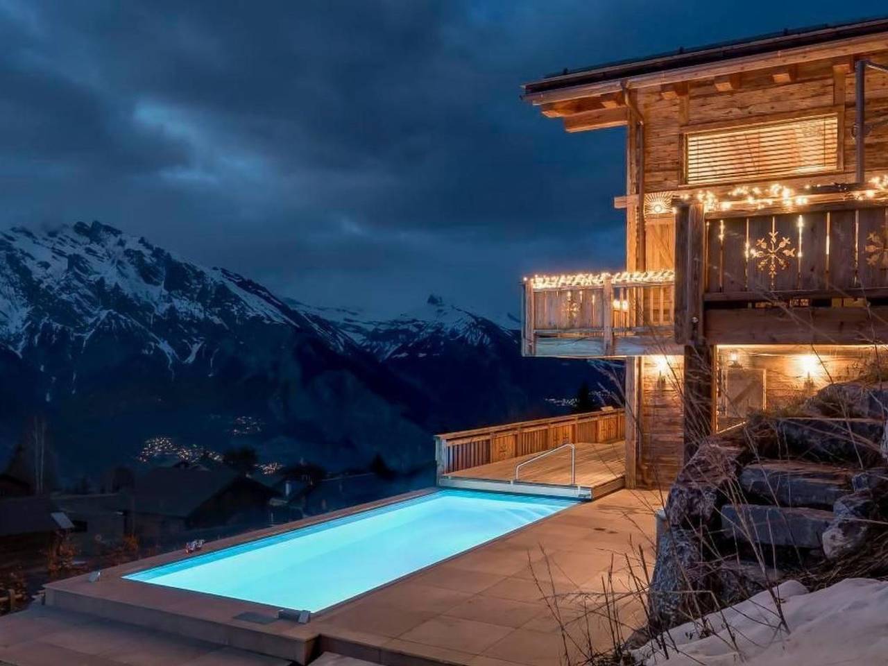 Chalet V mit Lift und Pool in Villy VS, Riddes