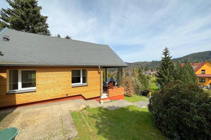Ferienhaus für 2 Personen, mit Pool und Terrasse, mit Haustier
