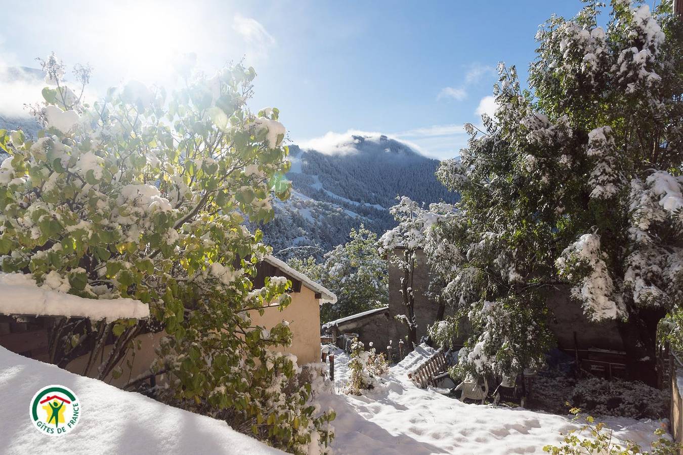 Casa de huéspedes para 2 personas con jardín in Huez, Parque Nacional de los Ecrins