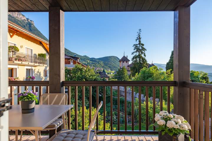 Ferienwohnung für 4 Personen, mit Balkon und Terrasse sowie Garten und Seeblick am Kalterer See - 3