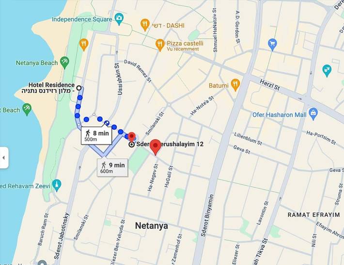 Gîte pour 7 personnes, avec balcon, animaux acceptés à Netanya - 4