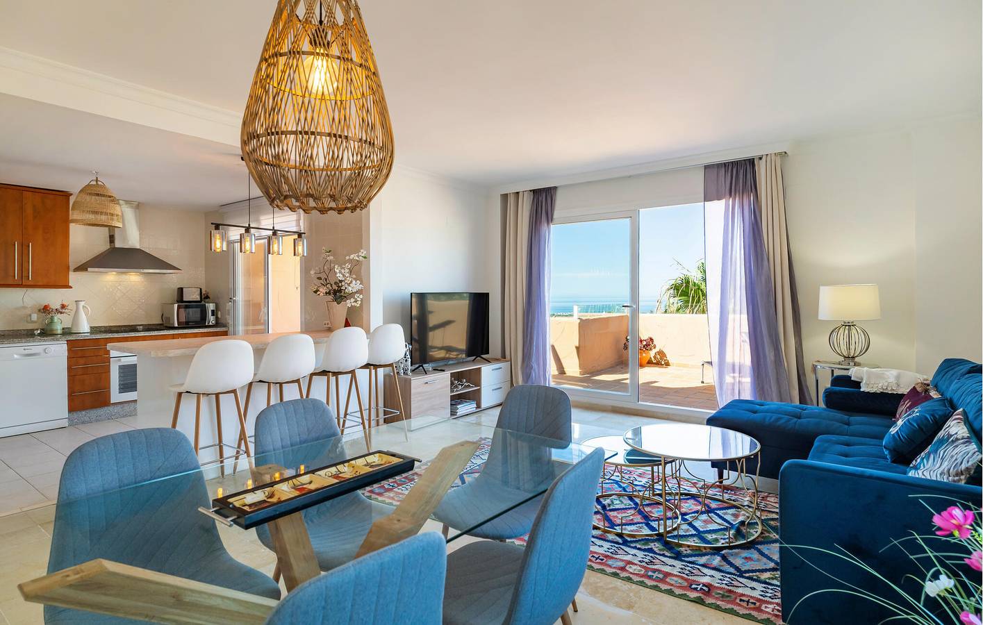Hel ferieleilighet, Ferieleilighet for 6 personer med terrasse in Marbella Øst, Marbella