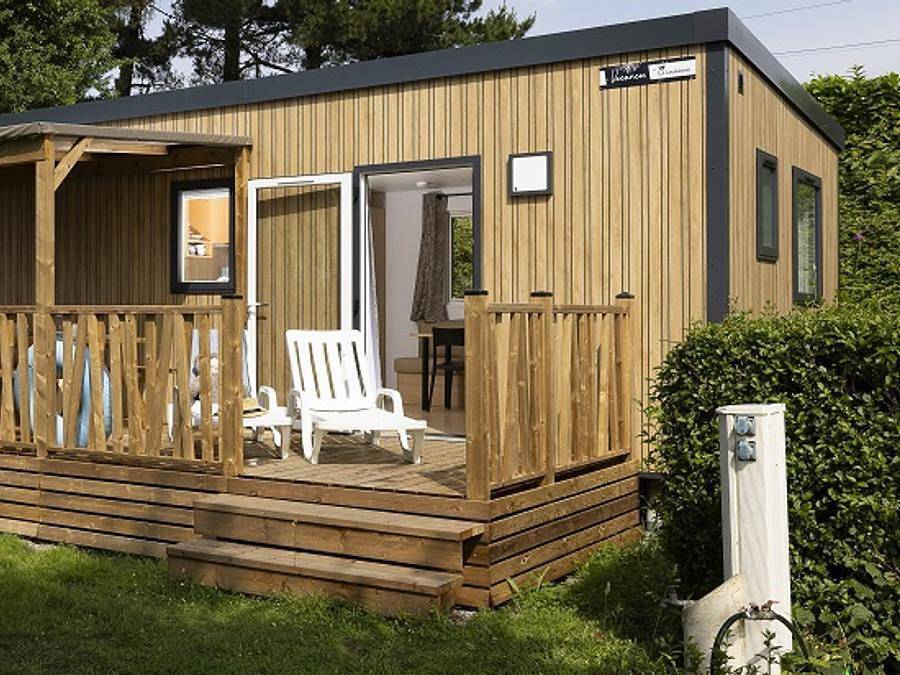 Camping Sites et Paysages - Le Panoramic  - Mobilhome 4 personas - Privilège 2bed - Tv - 27m²- vista mar in Telgruc-sur-Mer, Iroise
