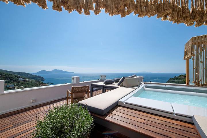 Villa con piscina per 5 persone, con idromassaggio e terrazza in Campania