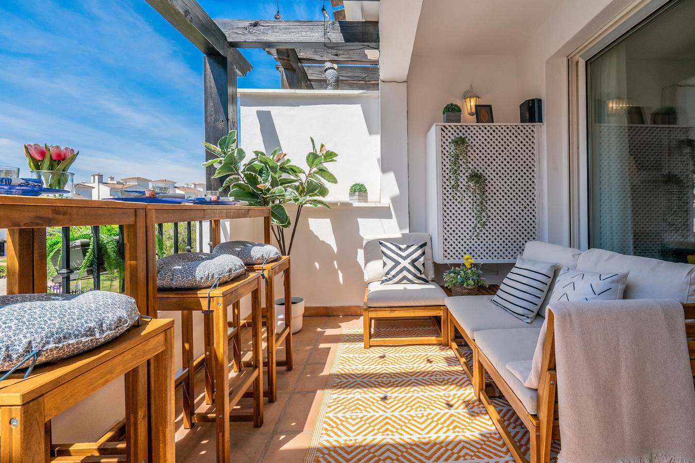 Apartamento entero, Apartamento 'Casa Albatros - Poolside Retreat' con piscina compartida, terraza y jardín compartido in Golf Resorts Murcia, Torre-Pacheco