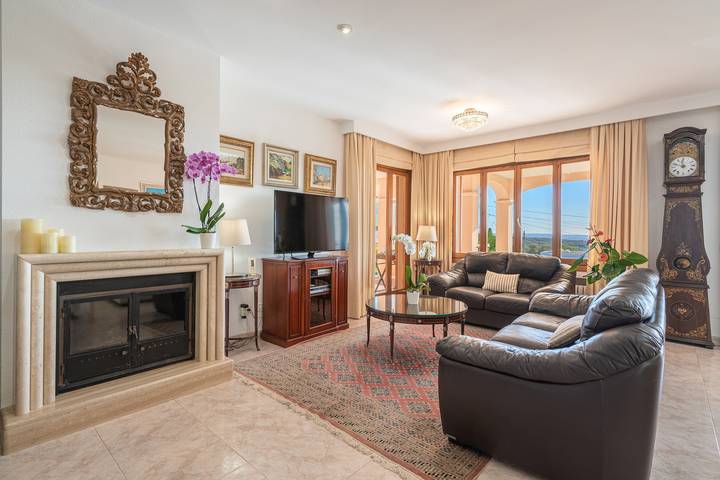 Villa "Vista Mar y Tierra" mit Meerblick, Pool, Garten, Klimaanlage und Wlan in Marratxí, Mallorca Westen