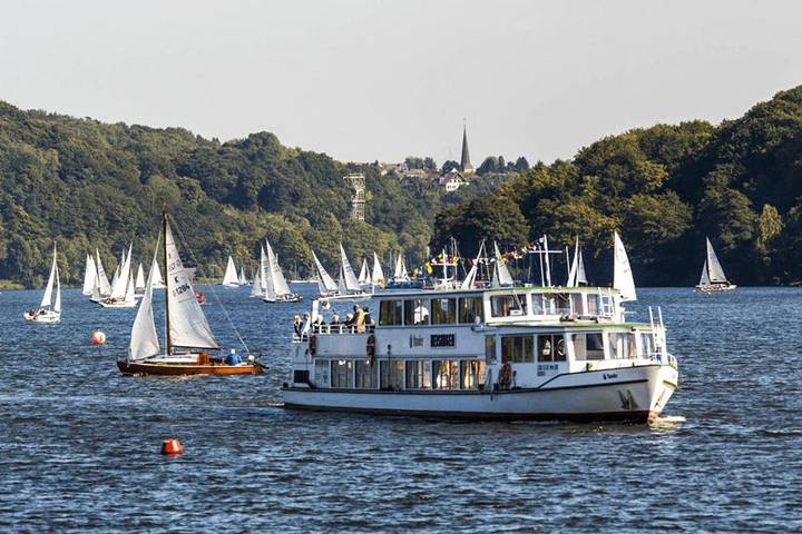 Ferienhaus für 6 Personen, mit Balkon und Terrasse sowie Ausblick am Baldeneysee