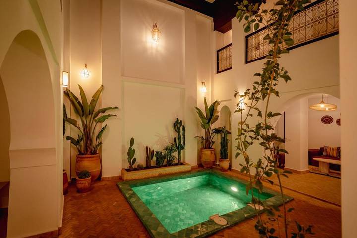 Chambre d’hôte pour 2 personnes, avec piscine et terrasse dans Jemaa el-Fnaa