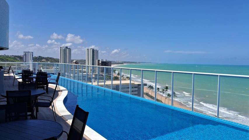 Casas e apartamentos de temporada para 4 pessoas, com terraço e vista e ainda piscina em Cruz das Almas
