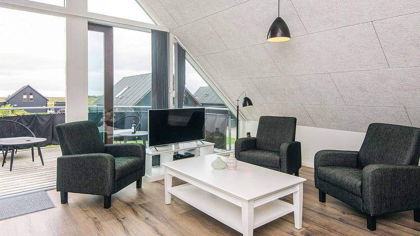Ferienhaus mit Meerblick für 7 Personen, mit Balkon und Whirlpool sowie Sauna auf Rømø - 4