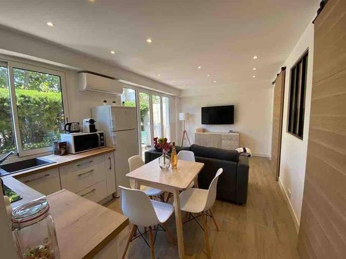 Appartement de vacances pour 4 personnes, avec terrasse et jardin