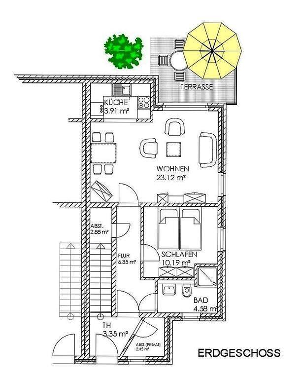 Ganze Ferienwohnung, Nordseezeit in St. Peter-Ording, Eiderstedt