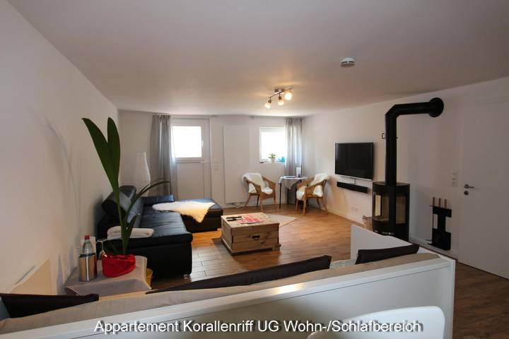 Ferienwohnung für 2 Personen, mit Terrasse und Garten sowie Sauna in Puttgarden
