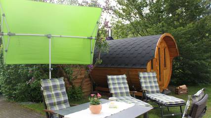 Ferienwohnung für 2 Personen, mit Garten und Sauna sowie Terrasse im Nahetal