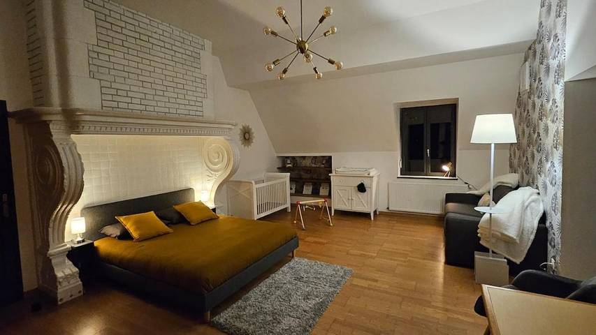 Gîte pour 13 personnes, avec Terrasse ainsi que Jardin et Sauna dans Famars
