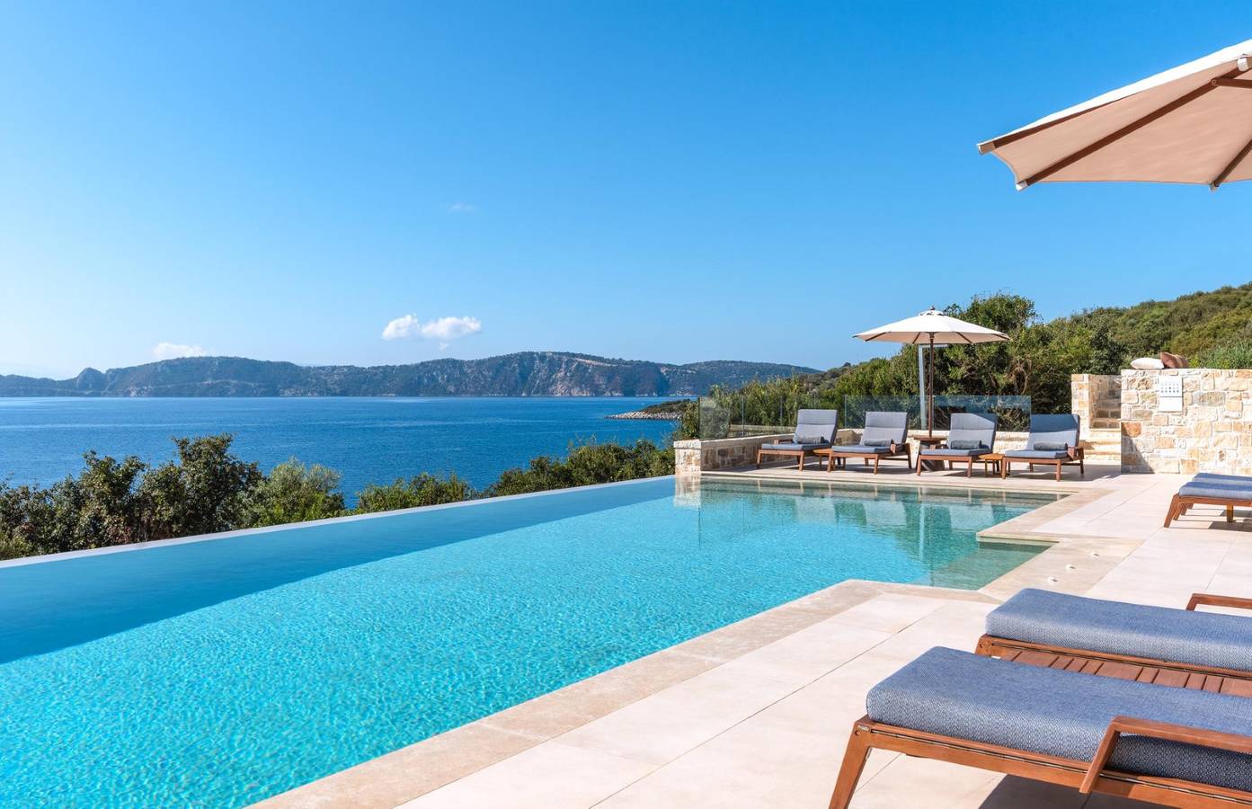 Elegant Waterfront Villa with Uninterrupted Ionian Views and Direct Sea Access in Katomeri, Meganisi
