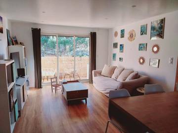 Gîte pour 3 personnes, avec terrasse dans Base Nature François Léotard