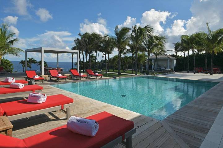 Villa pour 12 personnes, avec vue et piscine, animaux acceptés dans Saint-Barthélemy