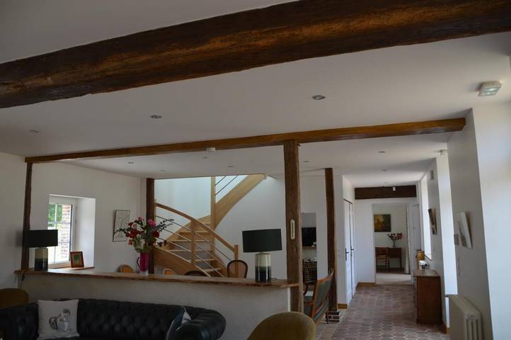 Location de vacances pour 27 personnes, avec vue ainsi que jardin et terrasse, animaux acceptés dans Digny - 3