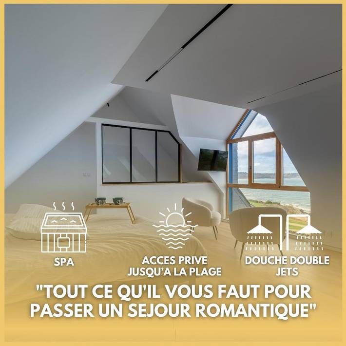 Location de vacances pour 2 personnes, avec Balcon et Jacuzzi ainsi que Terrasse et Jardin dans Plage des Sables Blancs