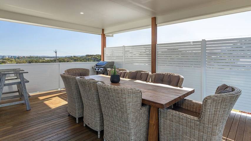 Holiday home for 10 people, with garden and balcony in Forster