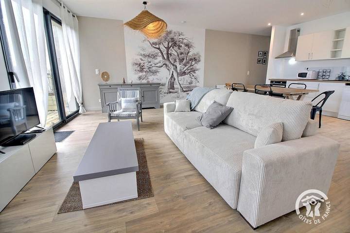 Gîte pour 6 personnes, avec Terrasse et Jardin ainsi que Sauna et Vue