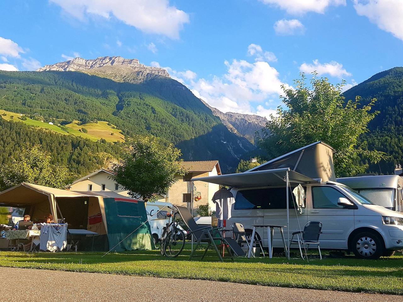 Camping Badlerhof in Laas, Nationalpark Stilfser Joch