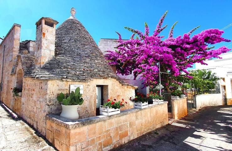 Chambre d’hôte pour 6 personnes, avec Terrasse ainsi que Jardin et Vue à Alberobello