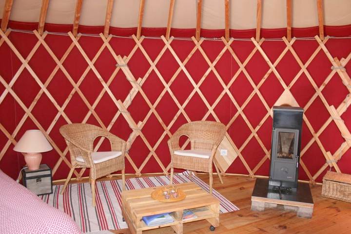 Tente pour 5 personnes, avec jardin et vue en Haute-Loire - 4