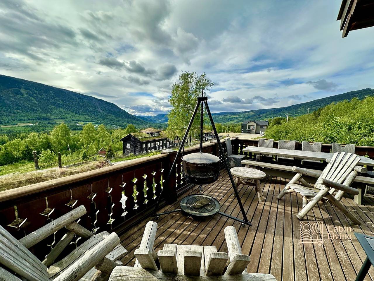 Stylish log cabin in Hafjell w/view & sauna in Hafjell, Øyer