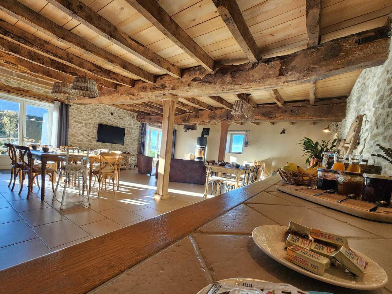 La Source du Bonheur, chambres et table d'hôtes - Framboise in Rieupeyroux, Aveyron