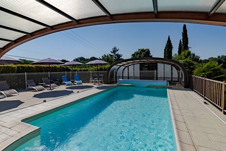 Maison de vacances pour 7 personnes, avec bassin pour enfant et jardin à Castelnaud-la-Chapelle