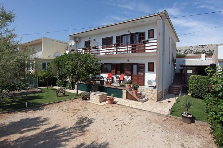 Apartament wakacyjny dla 3 osób, z balkon/ taras w Pag