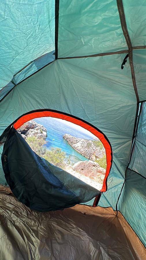 Tente pour 2 personnes, avec vue