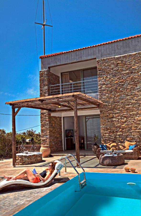 Gîte pour 3 personnes, avec vue ainsi que jardin et piscine, animaux acceptés dans Cythère - 3