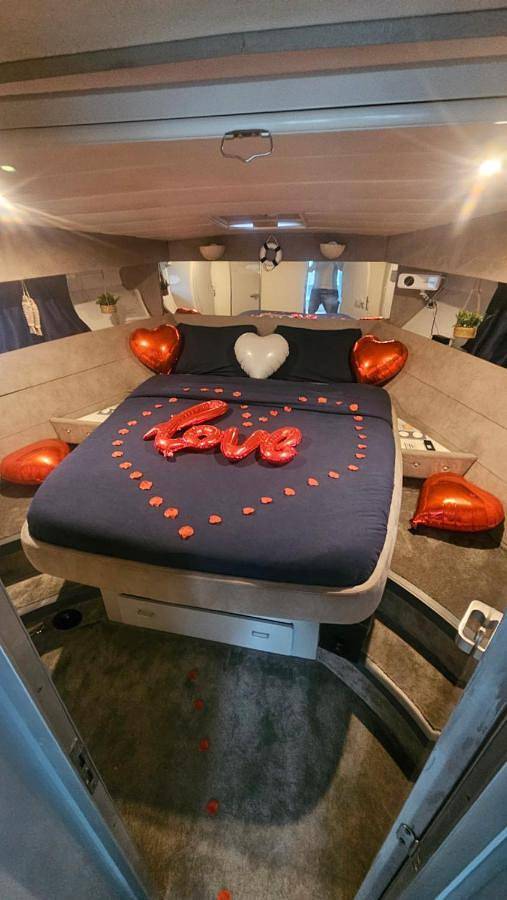 Bateau pour 4 personnes, avec vue sur le lac ainsi que terrasse et vue dans Auvergne-Rhône-Alpes