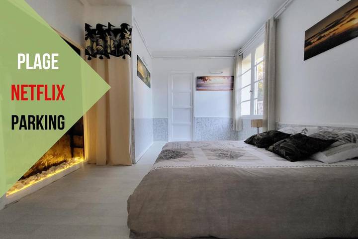 Gîte pour 4 personnes, avec Terrasse et Jardin dans Plage de l'Esplanade