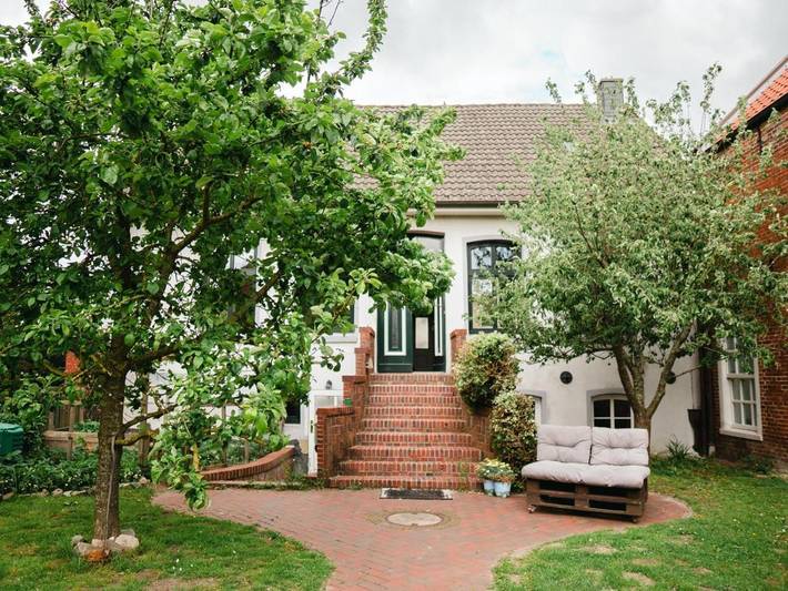 Ferienhaus für 10 Personen, mit Garten und Ausblick sowie Terrasse, mit Haustier in Jemgum