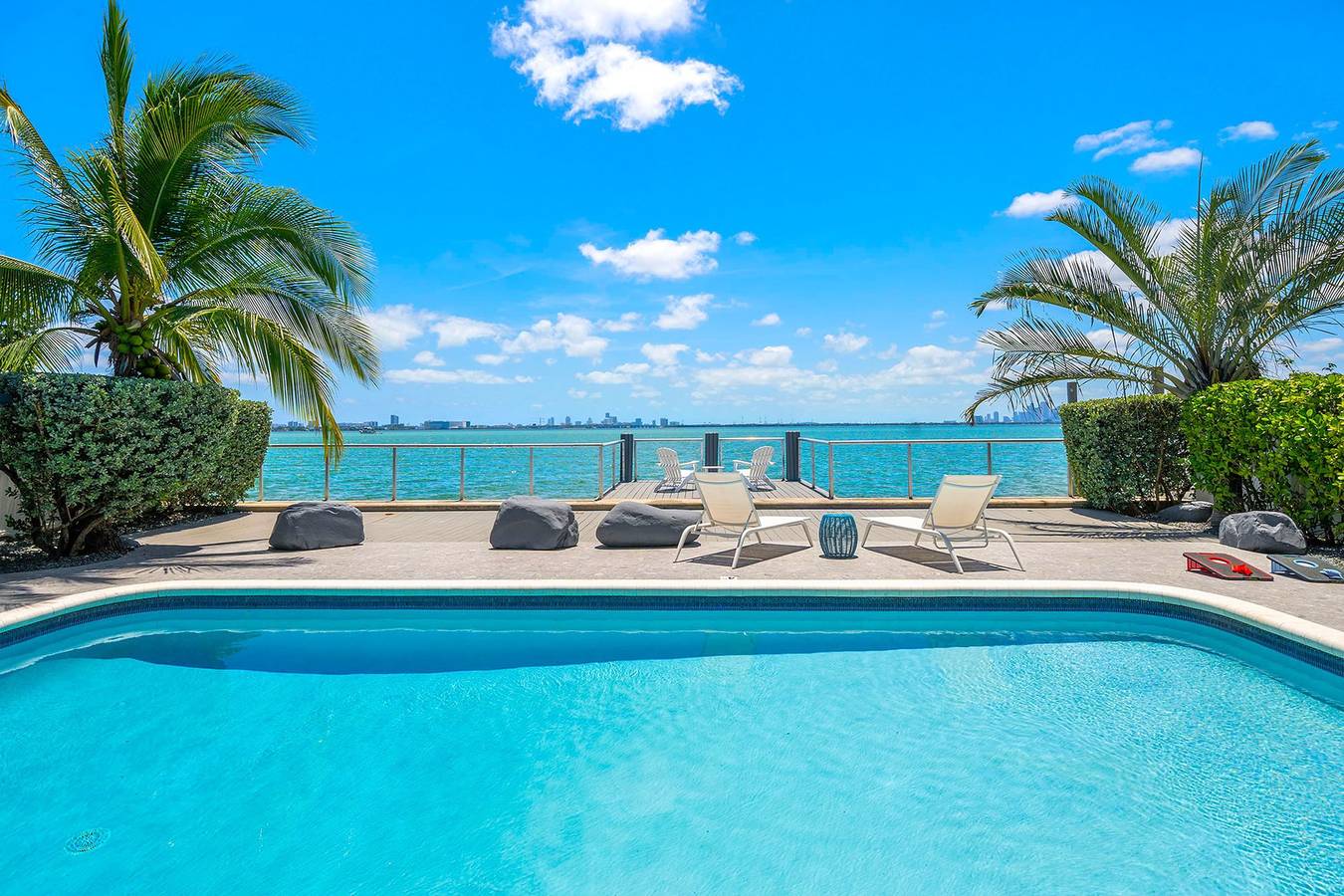 New - Best Bayfront View Villa with Heated Pool in North Bay Village, Florida