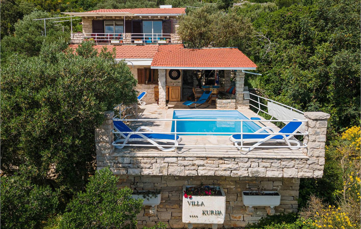 Feriehus for 8 personer med terrasse in Blato, Korcula