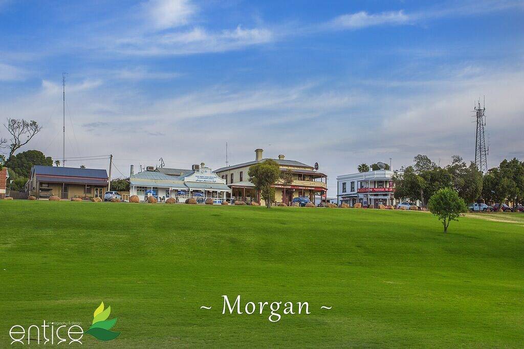 Morgan on the River Murray mit atemberaubender Aussicht auf den Fluss und das Peeling in South Australia
