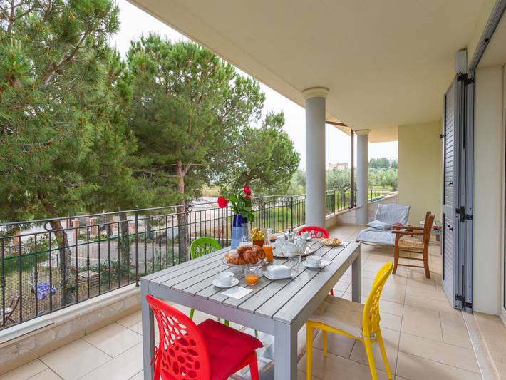 Gîte pour 6 personnes, avec vue ainsi que jardin et balcon à Pineto - 4