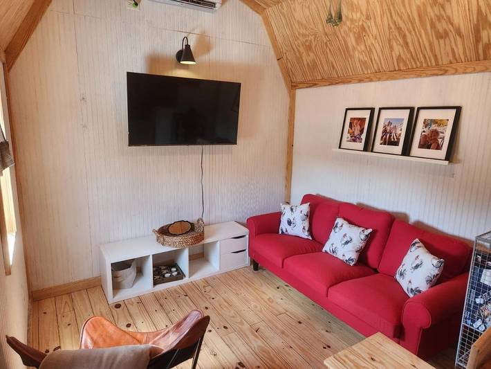 Bungalow für 2 Personen, mit Terrasse und Garten sowie Ausblick in Texas